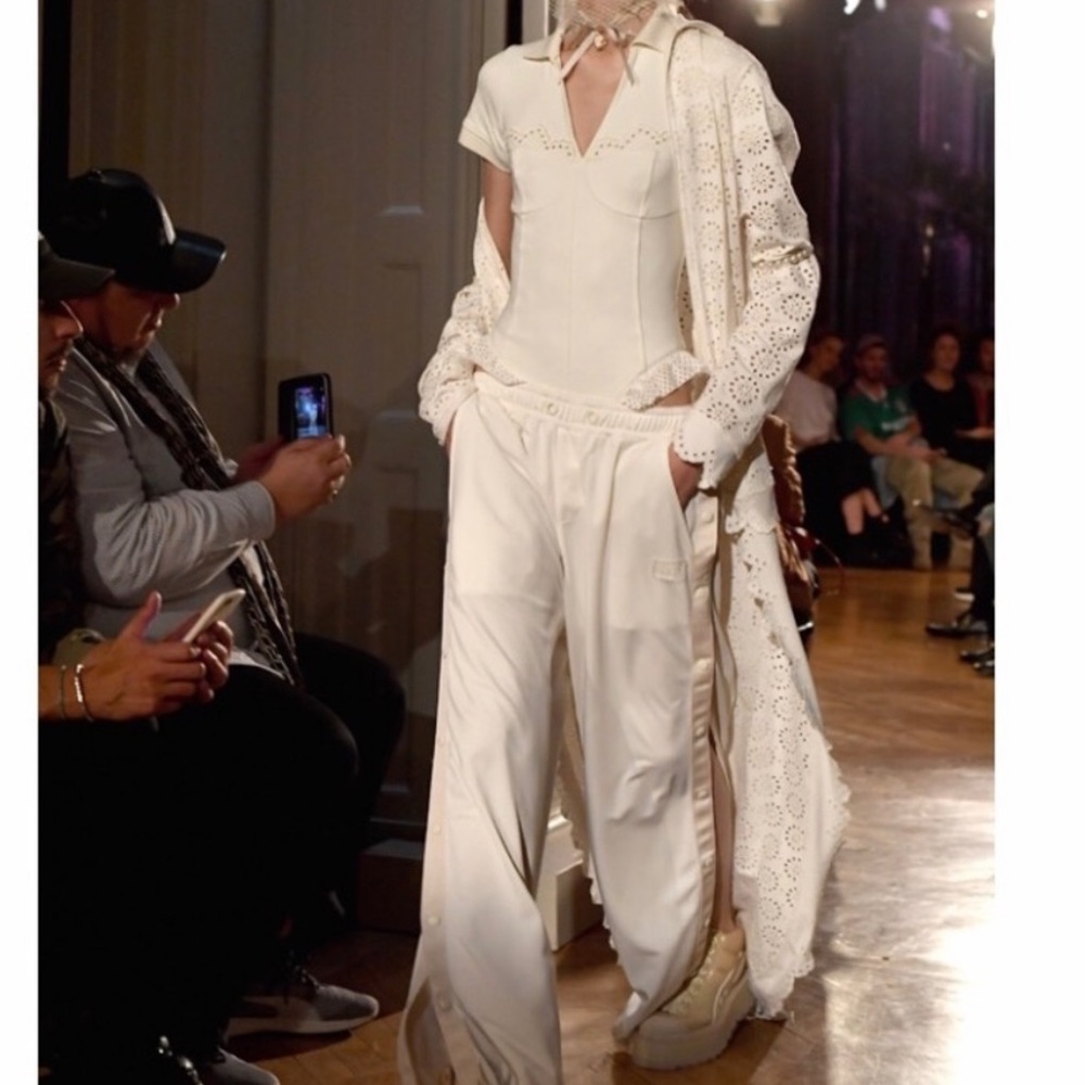 NWT Fenty Puma by Rihanna Polo Collar Bodysuit Light Pink Medium